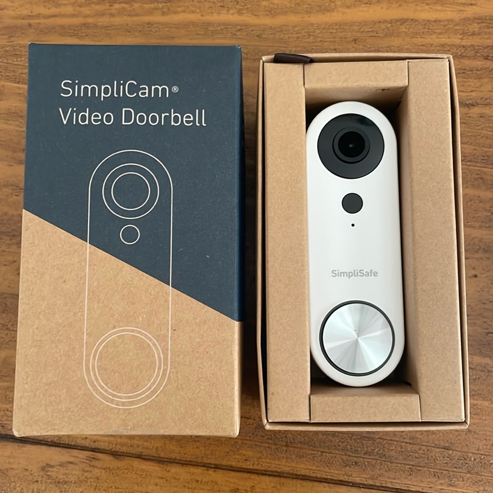 Simplisafe SimpliCam Video Doorbell NEW - Open Box - never used